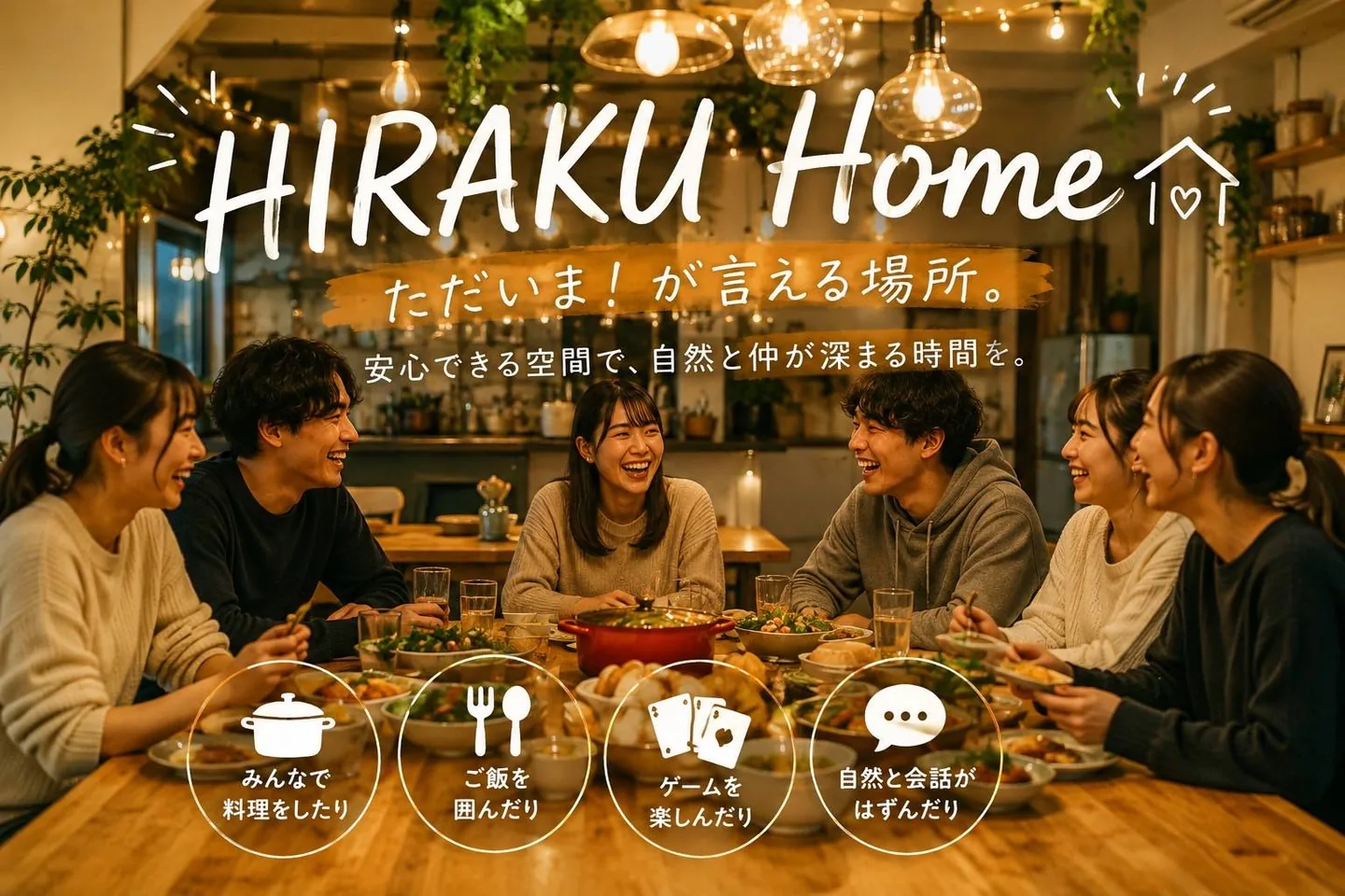 HIRAKU Home ただいま！が言える場所。