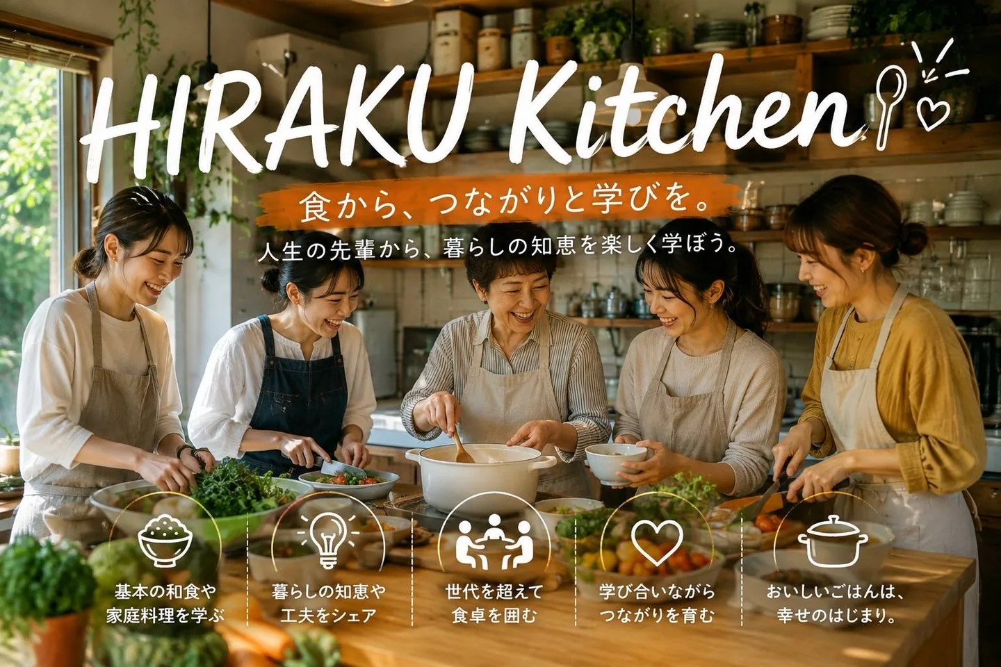 HIRAKU Kitchen 食から、つながりと学びを。